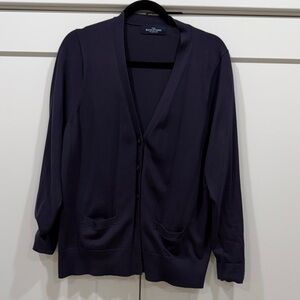 Lands' End Women's Navy Cardigan